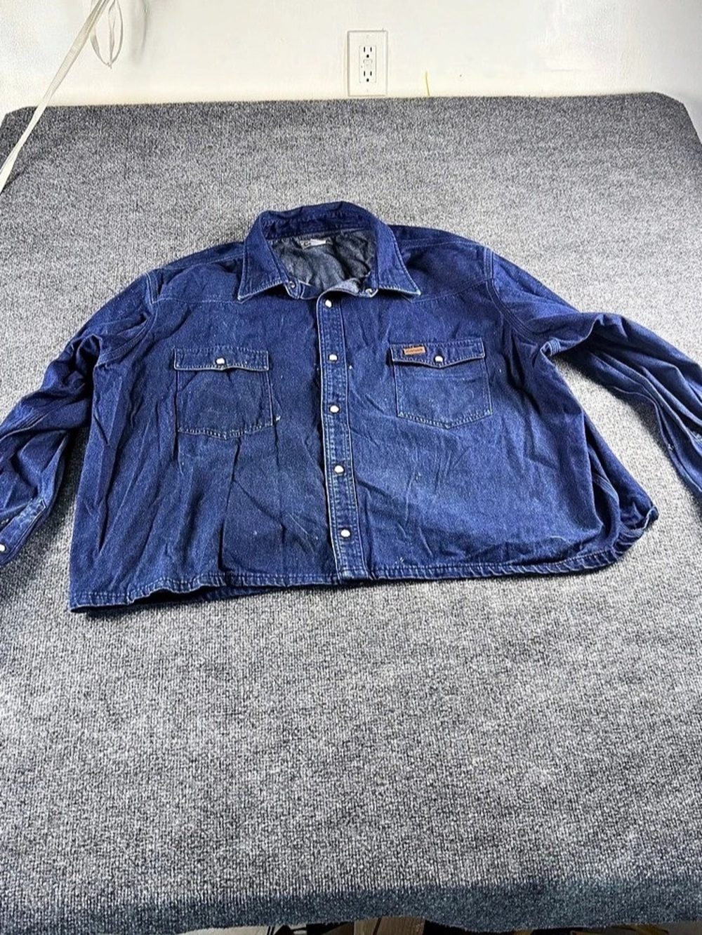 Carhartt Montana Relaxed Fit Midweight Denim Long-Sleeve Snap-Front Shirt Cotton